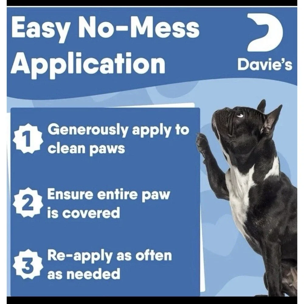 2x Davies Paw Protect Dog Nose & Paw Balm All-Season Lick Safe Protect & Hydrate